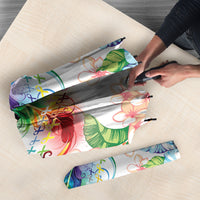 Fight Cancer In All Colors Umbrella Plumeria Mix Tapa Pattern