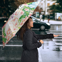 Fight Cancer In All Colors Umbrella Plumeria Mix Tapa Pattern