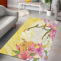 Aloha Hawaii Kanaka Makahiki Area Rug Akua Loa - Festive Golden Sand LT7 - Polynesian Pride