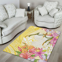 Aloha Hawaii Kanaka Makahiki Area Rug Akua Loa - Festive Golden Sand LT7 - Polynesian Pride
