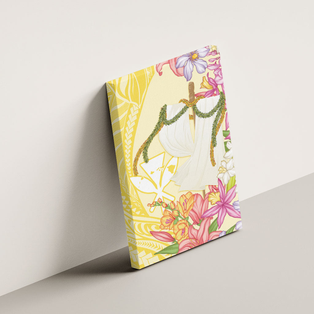Aloha Hawaii Kanaka Makahiki Canvas Wall Art Akua Loa - Festive Golden Sand LT7 - Polynesian Pride
