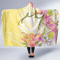 Aloha Hawaii Kanaka Makahiki Hooded Blanket Akua Loa - Festive Golden Sand LT7 One Size Sandy Yellow - Polynesian Pride