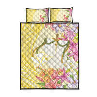 Aloha Hawaii Kanaka Makahiki Quilt Bed Set Akua Loa - Festive Golden Sand LT7 - Polynesian Pride