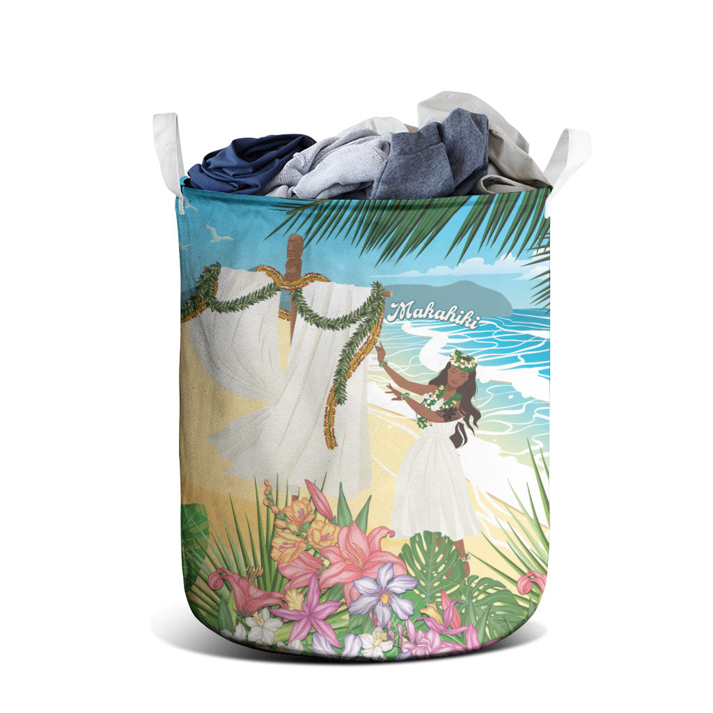 Aloha Hawaii Makahiki Hula Dance Laundry Basket Beach Scenery LT7 - Polynesian Pride