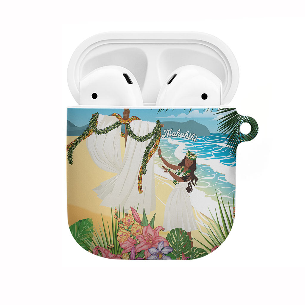 Aloha Hawaii Makahiki Hula Dance AirPods Case Beach Scenery LT7 Multicolor - Polynesian Pride
