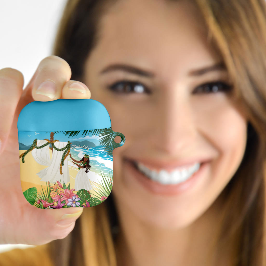 Aloha Hawaii Makahiki Hula Dance AirPods Case Beach Scenery LT7 - Polynesian Pride