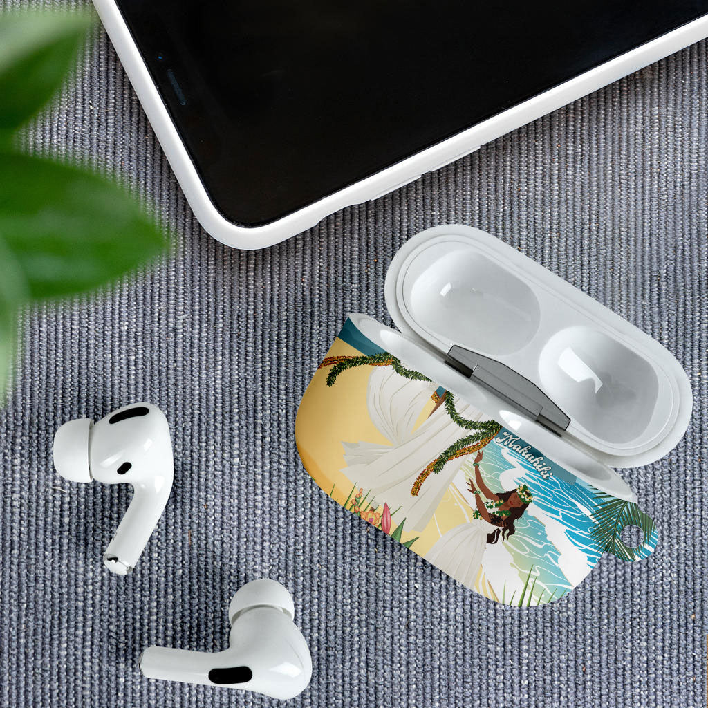 Aloha Hawaii Makahiki Hula Dance AirPods Case Beach Scenery LT7 - Polynesian Pride