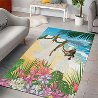 Aloha Hawaii Makahiki Hula Dance Area Rug Beach Scenery LT7 - Polynesian Pride