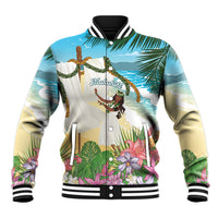 Aloha Hawaii Makahiki Hula Dance Baseball Jacket Beach Scenery