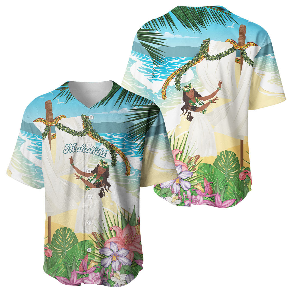 Aloha Hawaii Makahiki Hula Dance Baseball Jersey Beach Scenery LT7 - Polynesian Pride