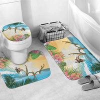 Aloha Hawaii Makahiki Hula Dance Bathroom Set Beach Scenery LT7 Mat Set Only (3 pcs) One Size Multicolor - Polynesian Pride