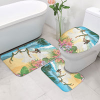 Aloha Hawaii Makahiki Hula Dance Bathroom Set Beach Scenery LT7 - Polynesian Pride