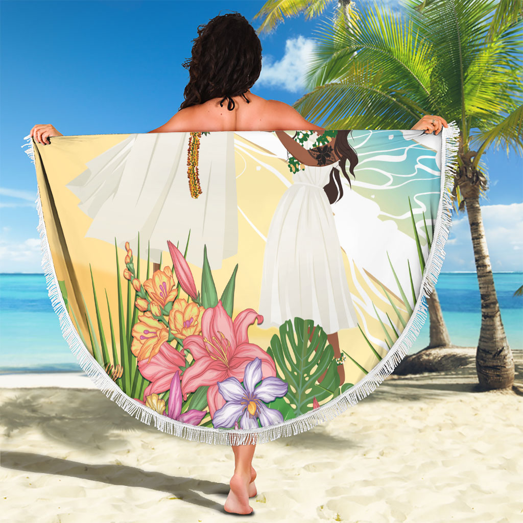 Aloha Hawaii Makahiki Hula Dance Beach Blanket Beach Scenery LT7 - Polynesian Pride