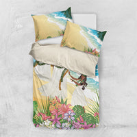 Aloha Hawaii Makahiki Hula Dance Bedding Set Beach Scenery