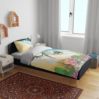 Aloha Hawaii Makahiki Hula Dance Bedding Set Beach Scenery