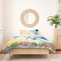 Aloha Hawaii Makahiki Hula Dance Bedding Set Beach Scenery