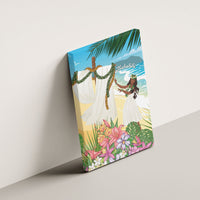 Aloha Hawaii Makahiki Hula Dance Canvas Wall Art Beach Scenery