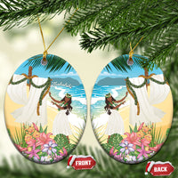 Aloha Hawaii Makahiki Hula Dance Ceramic Ornament Beach Scenery LT7 Oval Multicolor - Polynesian Pride