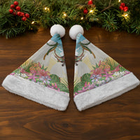 Aloha Hawaii Makahiki Hula Dance Christmas Santa Hat Beach Scenery