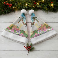 Aloha Hawaii Makahiki Hula Dance Christmas Santa Hat Beach Scenery