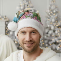 Aloha Hawaii Makahiki Hula Dance Christmas Santa Hat Beach Scenery