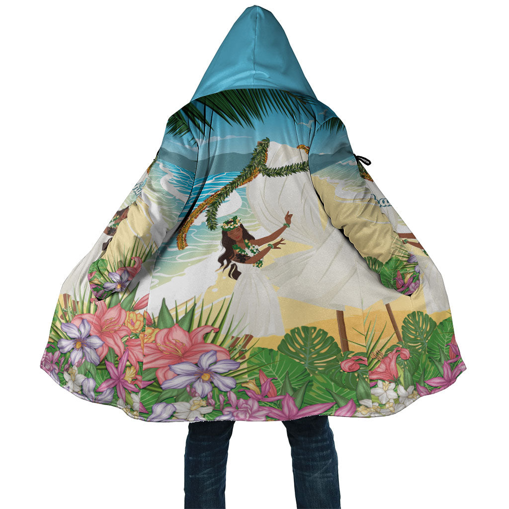 Aloha Hawaii Makahiki Hula Dance Cloak Beach Scenery LT7 Unisex Multicolor - Polynesian Pride