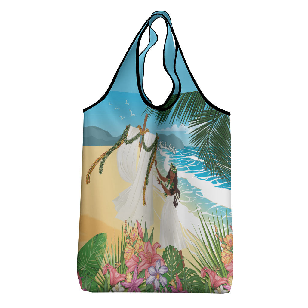 Aloha Hawaii Makahiki Hula Dance Grocery Bag Beach Scenery LT7 - Polynesian Pride