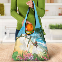 Aloha Hawaii Makahiki Hula Dance Grocery Bag Beach Scenery LT7 - Polynesian Pride