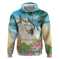 Aloha Hawaii Makahiki Hula Dance Hoodie Beach Scenery