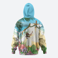 Aloha Hawaii Makahiki Hula Dance Hoodie Beach Scenery