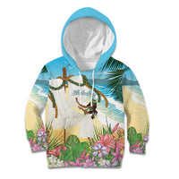 Aloha Hawaii Makahiki Hula Dance Kid Hoodie Beach Scenery