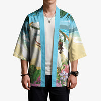 Aloha Hawaii Makahiki Hula Dance Kimono Beach Scenery LT7 - Polynesian Pride