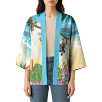 Aloha Hawaii Makahiki Hula Dance Kimono Beach Scenery LT7 - Polynesian Pride