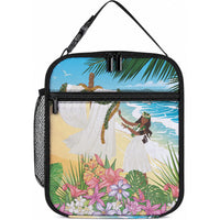 Aloha Hawaii Makahiki Hula Dance Lunch Bag Beach Scenery