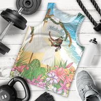 Aloha Hawaii Makahiki Hula Dance Men Tank Top Beach Scenery