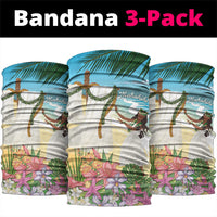 Aloha Hawaii Makahiki Hula Dance Neck Gaiter Beach Scenery LT7 package One Size: 25*50cm Multicolor - Polynesian Pride