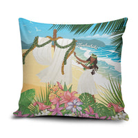 Aloha Hawaii Makahiki Hula Dance Pillow Cover Beach Scenery LT7 Multicolor - Polynesian Pride