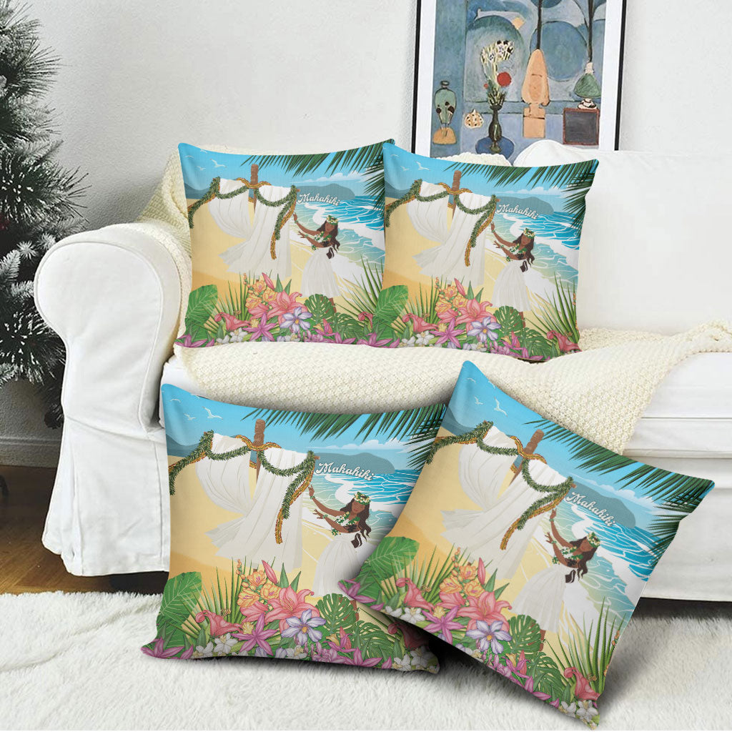 Aloha Hawaii Makahiki Hula Dance Pillow Cover Beach Scenery LT7 - Polynesian Pride