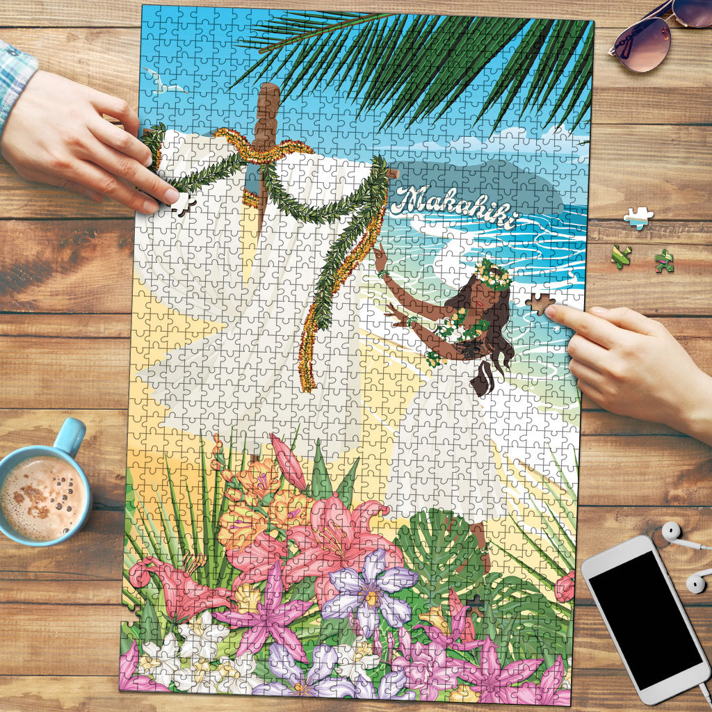Aloha Hawaii Makahiki Hula Dance Puzzle Beach Scenery