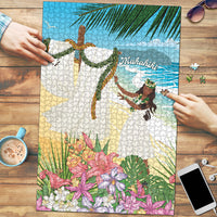 Aloha Hawaii Makahiki Hula Dance Puzzle Beach Scenery