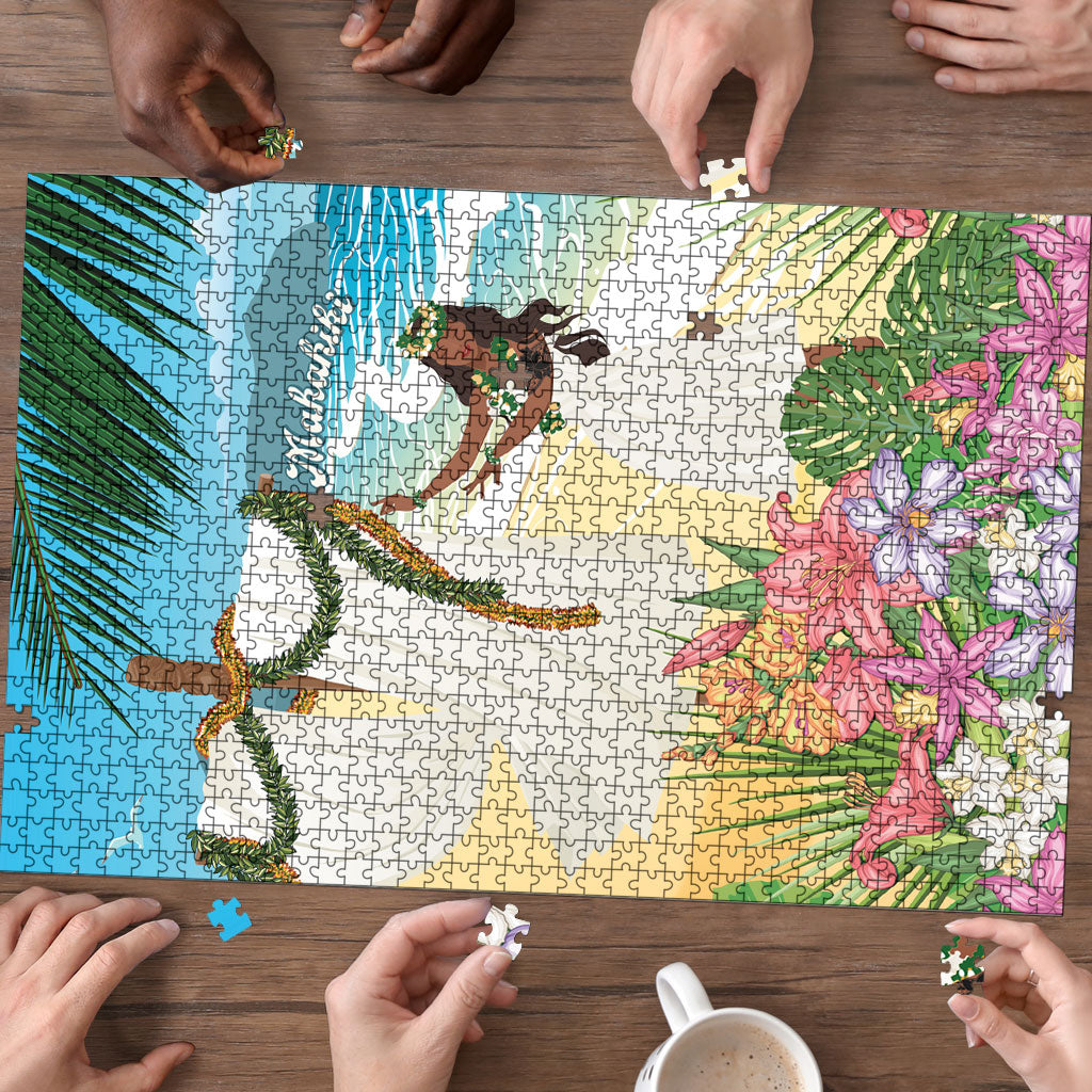 Aloha Hawaii Makahiki Hula Dance Puzzle Beach Scenery