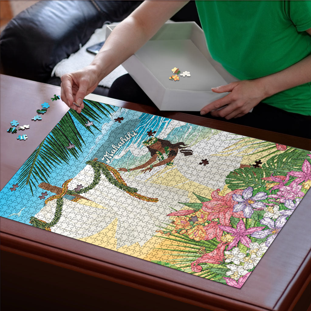 Aloha Hawaii Makahiki Hula Dance Puzzle Beach Scenery