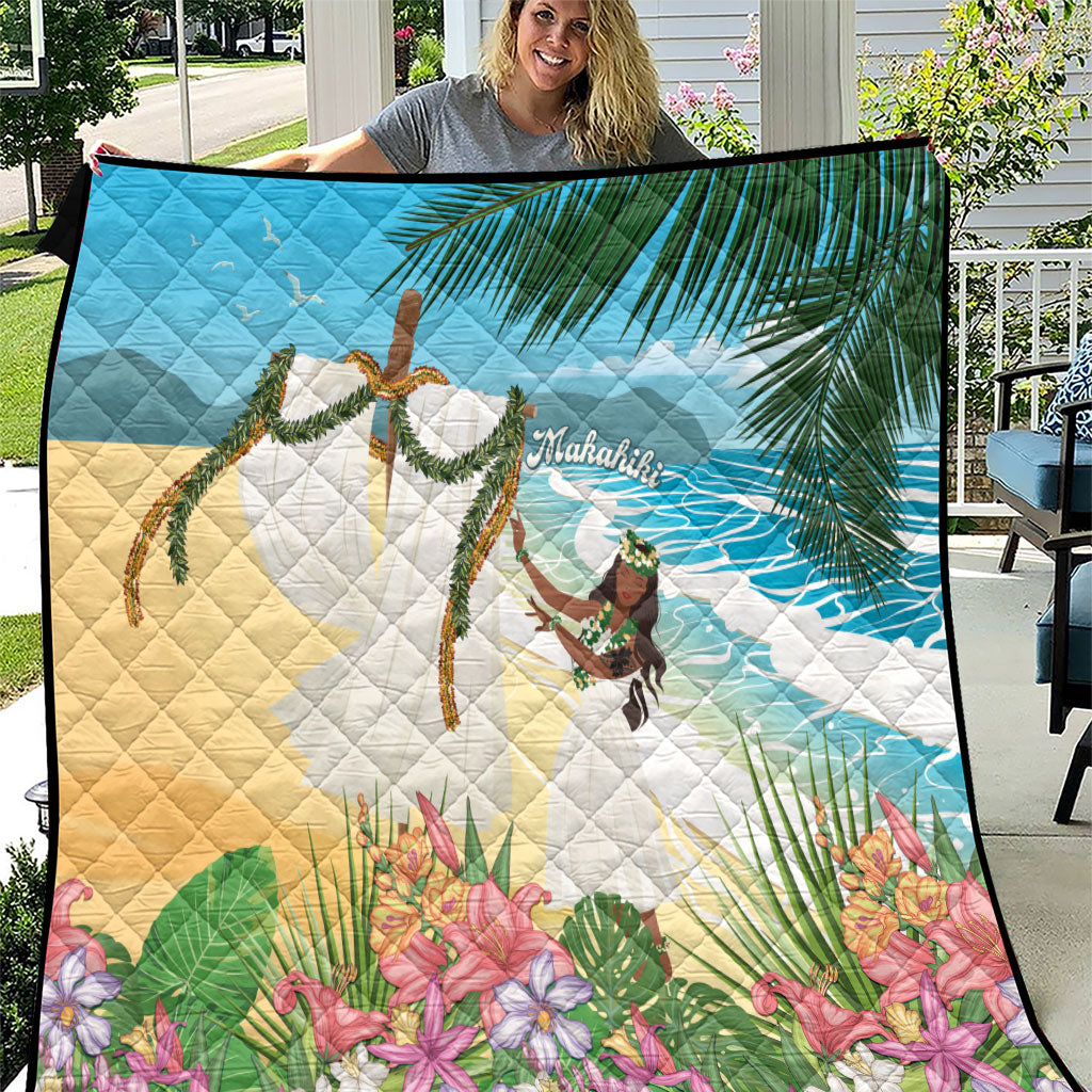 Aloha Hawaii Makahiki Hula Dance Quilt Beach Scenery LT7 Multicolor - Polynesian Pride