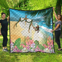 Aloha Hawaii Makahiki Hula Dance Quilt Beach Scenery LT7 - Polynesian Pride