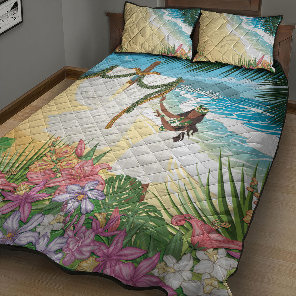 Aloha Hawaii Makahiki Hula Dance Quilt Bed Set Beach Scenery LT7 - Polynesian Pride