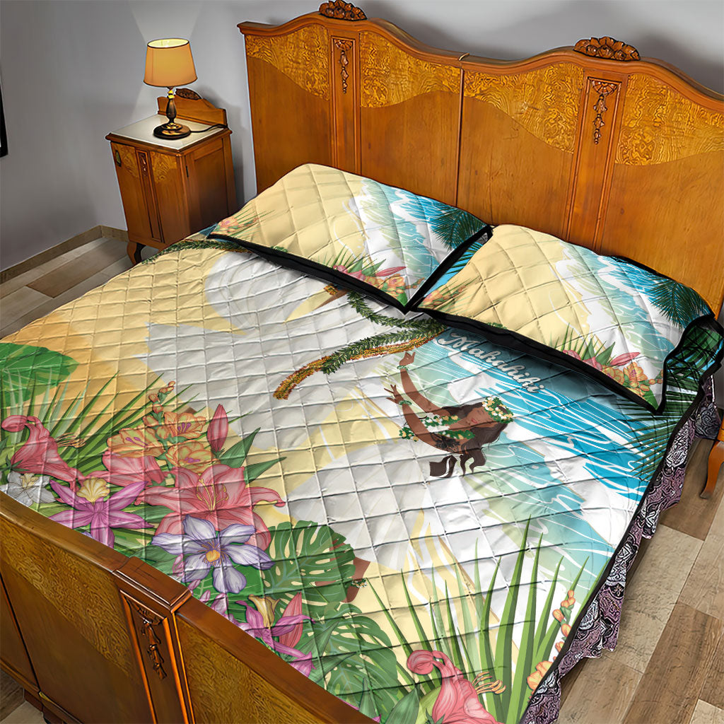 Aloha Hawaii Makahiki Hula Dance Quilt Bed Set Beach Scenery LT7 - Polynesian Pride