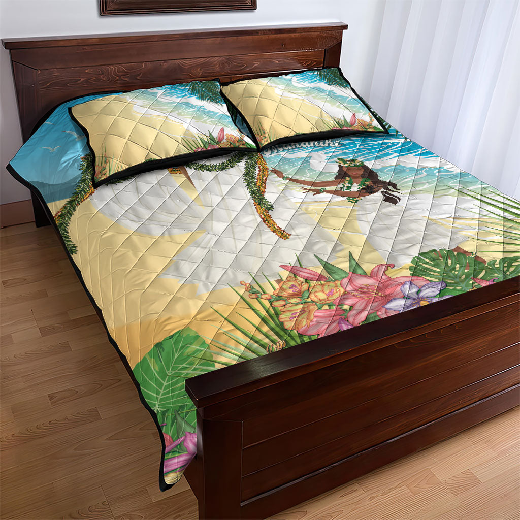 Aloha Hawaii Makahiki Hula Dance Quilt Bed Set Beach Scenery LT7 - Polynesian Pride