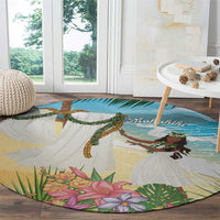 Aloha Hawaii Makahiki Hula Dance Round Carpet Beach Scenery LT7 - Polynesian Pride