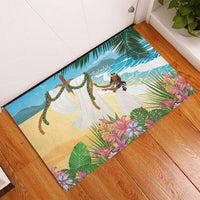 Aloha Hawaii Makahiki Hula Dance Rubber Doormat Beach Scenery LT7 - Polynesian Pride