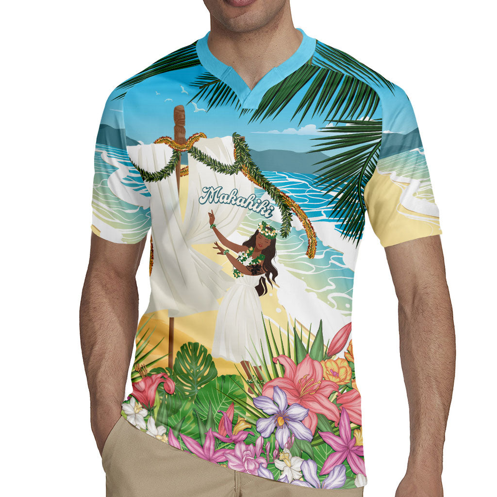 Aloha Hawaii Makahiki Hula Dance Rugby Jersey Beach Scenery LT7 - Polynesian Pride